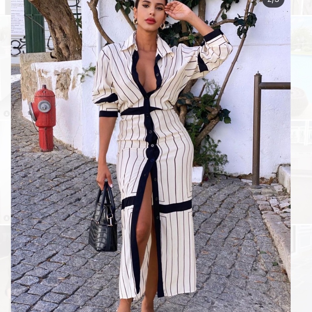 Zara Stripe Shirt Dress